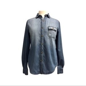 BDG Denim Shirt with Ombre Wash